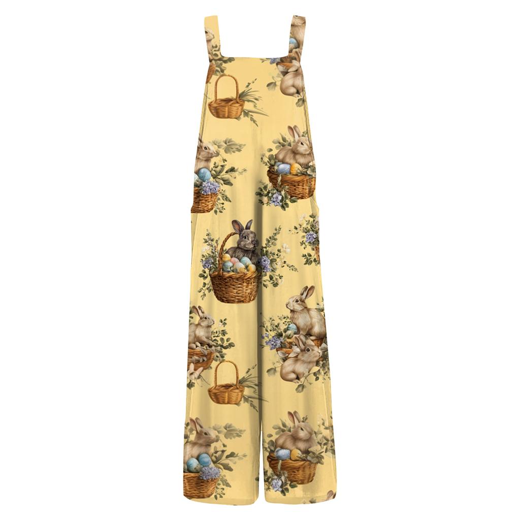 Damen Jumpsuit Bedruckter lässiger lockerer Jumpsuit