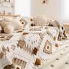 Cold-weather Off-white Aesthetic Plush Loveseat Mat Throw Total Coverage Pet-proof Mark Claw-resistant Slip-resistant Fluffy Settee Throw Family