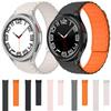Magnetic Silicone Strap for Samsung Galaxy Watch 6 Classic 47mm 43mm/5Pro 45mm Bracelet for Galaxy Watch 7/6/5/4 44mm 40mm Strap