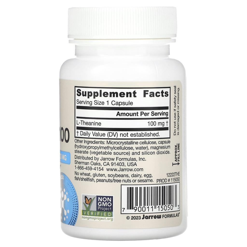 Theanin 100, 100 mg, 60 Veggie-Kapseln