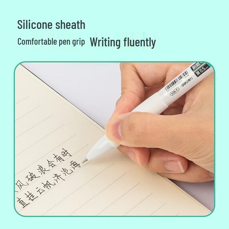 Deli 0.5mm Quick-Dry Retractable Gel Pen