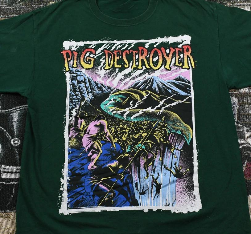 

Pig Destroyer Men Tshirt Forest Green Cotton Tee All Sizes XA25 Unisex T-Shirt XXXL