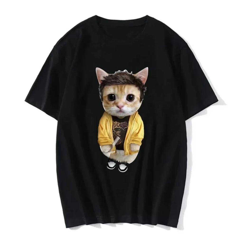 Funny Cat 3D Printed Casual Women's T-shirt Summer T-shirt Summer Women's T-shirt Y2K Women's T-shirt Tops Graphic T Shirts Y2K