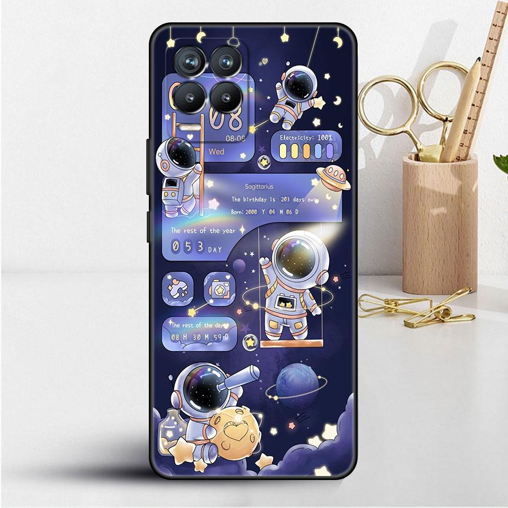 

Чехол для Realme 8 C21y GT Neo 2 3 8i C21 7 C11 6 C12 C35 C3 GT 9 Pro C12 Master Funda, чехол для телефона «Астронавт Вселенная» Realme GT Neo3