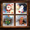 8/16Sheets Christmas Puzzle Stickers Santa Snowman Xmas Tree Make a Face Sticker Kids Party Favors Toy Gift New Year Decoration