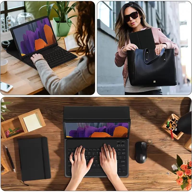 For iPad 5th 6th Generation 9.7 Inch Case with Wireless Keyboard,Detachable Keyboard+Tablet Cover iPad Air 1 2 9.7 Pro 9.7 Funda