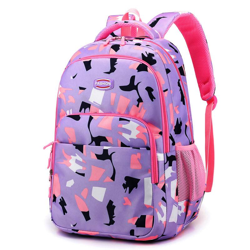 Printed Cartoon Pattern Large Capacity Zipper Lightweight Childrens Backpack