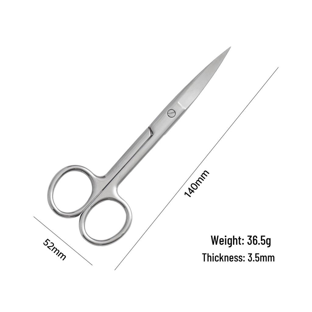 Multi-functional Stainless Steel Beauty Scissors: 10cm/14cm, Straight/Curved Tips, Suitable for Laboratory and Teaching