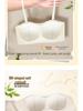 Non-Slip Seamless Push-Up Bandeau Bra for Small Chest – Invisible Strapless Cup, Anti-Exposure Design