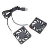 Plastic Double Cooling Fan DC5V 0.2A 60x60x10mm Brushless Fan For Networking Devices And 3D Printers Quiet Design
