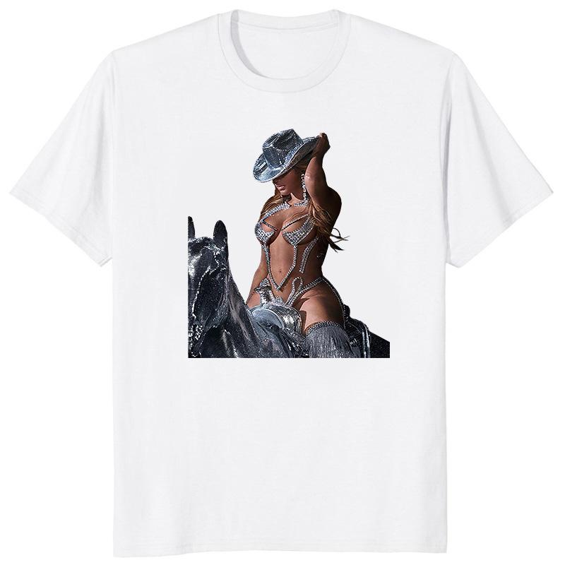 Pop Singer New Album Beyonce Renaissance Tshirts Tee For Fans Unisex Short Sleeve Fashion Tops Casual Streetwear Camisetas