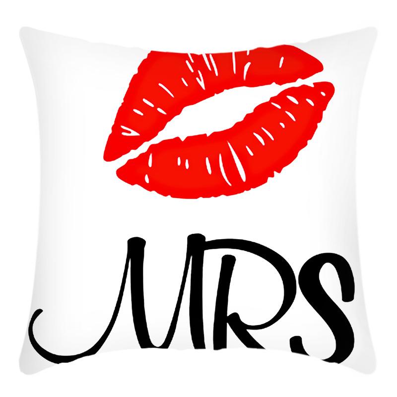 

Новые наволочки Серия Любовь Наволочка с принтом Любовные письма Подушка для дома Диван 45 * 45Cm pillowcase