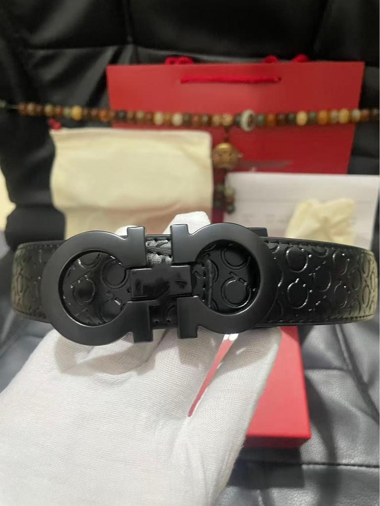 Modern Men's Leather Belt - Genuine Cowhide for Casual and Trendy Wear