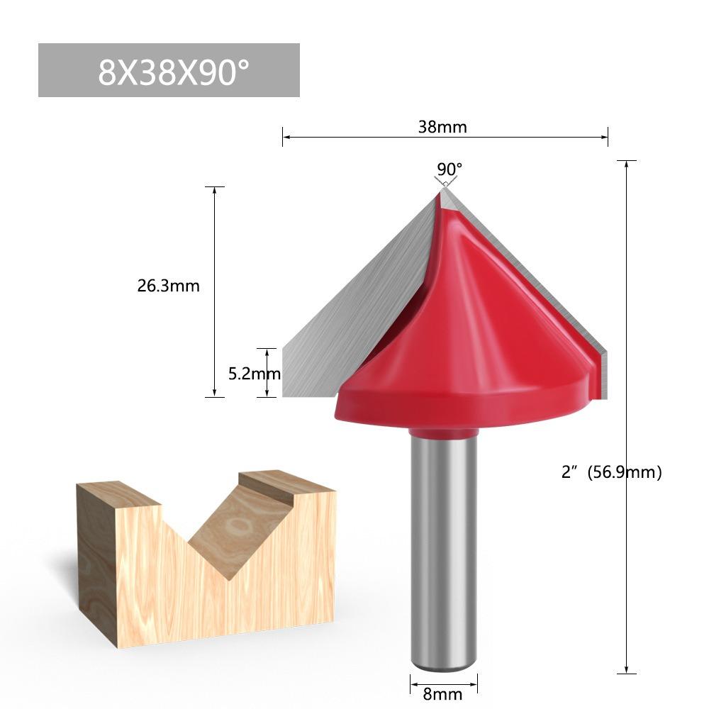 Professional Shank Router Bits Precision CNC-Router Bits Furniture Milling Cutter Woodworking