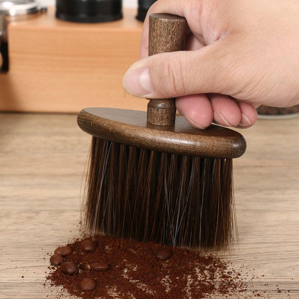 with Hanging Rope Coffee Cleaning Brush Soft Bristles Dust Removal Brush Bar