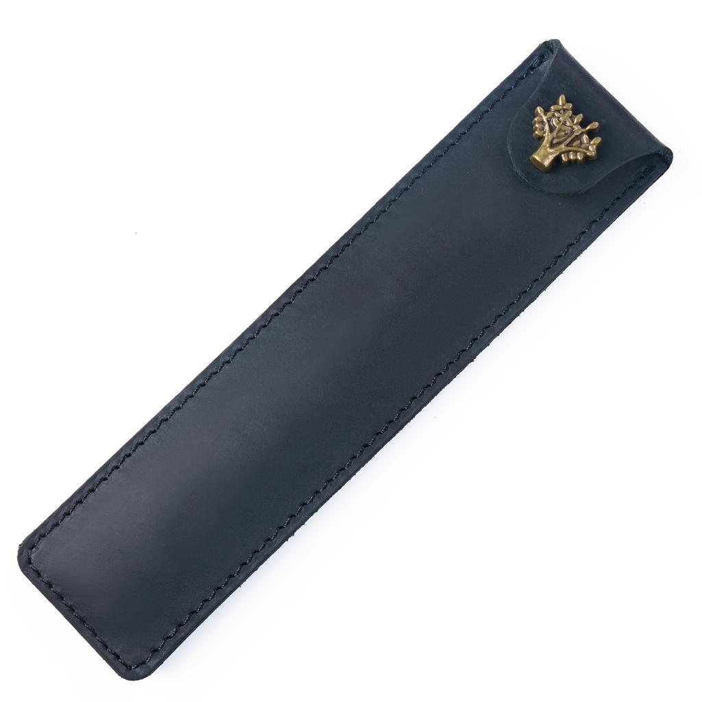 2026 Cowhide Pencil Case Creative Personality Retro Crazy Horse Leather Pen Cover Gift Pen Leather Cover