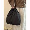 Korean Ins Pleated Portable Pumpkin Bag Female 2025 New Large-capacity Commuter Handbag Lazy Wind Cloud Bag