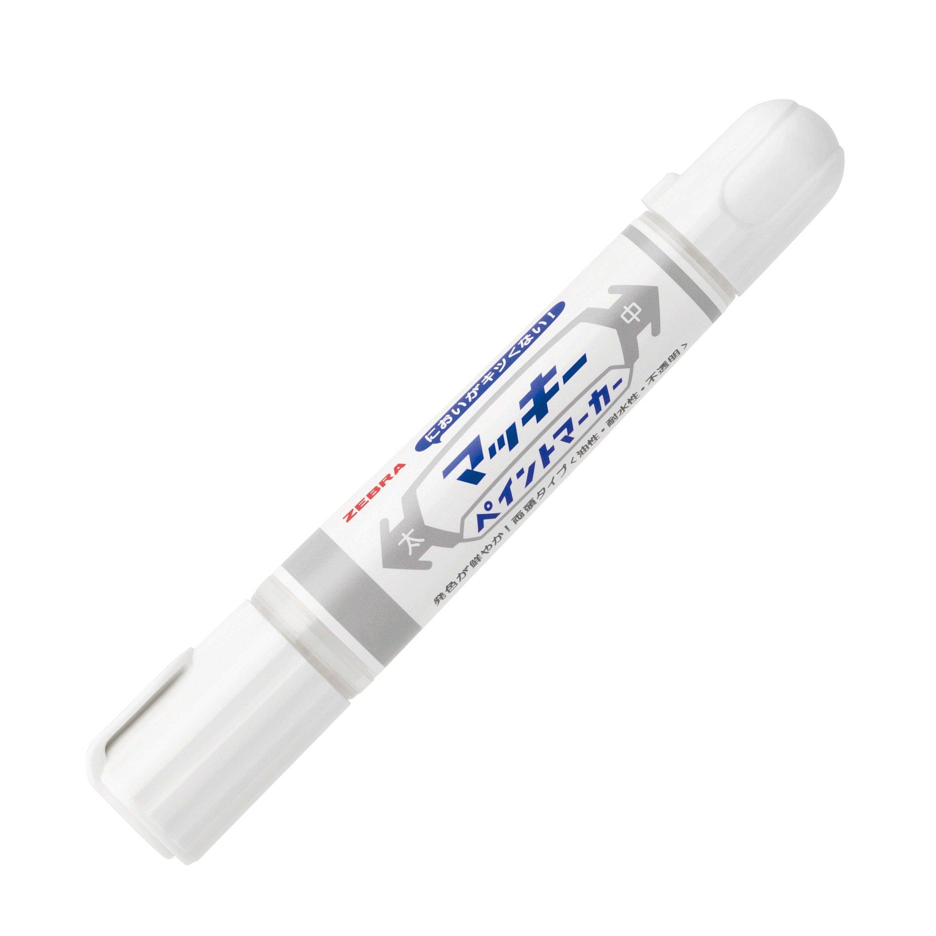 

Zebra Mackie Paint Markers, White, 5-Pack, B-YYT20-W