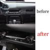 For Mazda CX-30 2020-2022 Black Alloy Center Console AC Switch Knob Ring Trim
