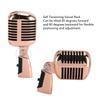 Luocute Classic Retro Dynamic Vocal Microphone Rose Gold Vintage Cardioid Unidirectional Self-Tension Rotation KTV Studio Recording