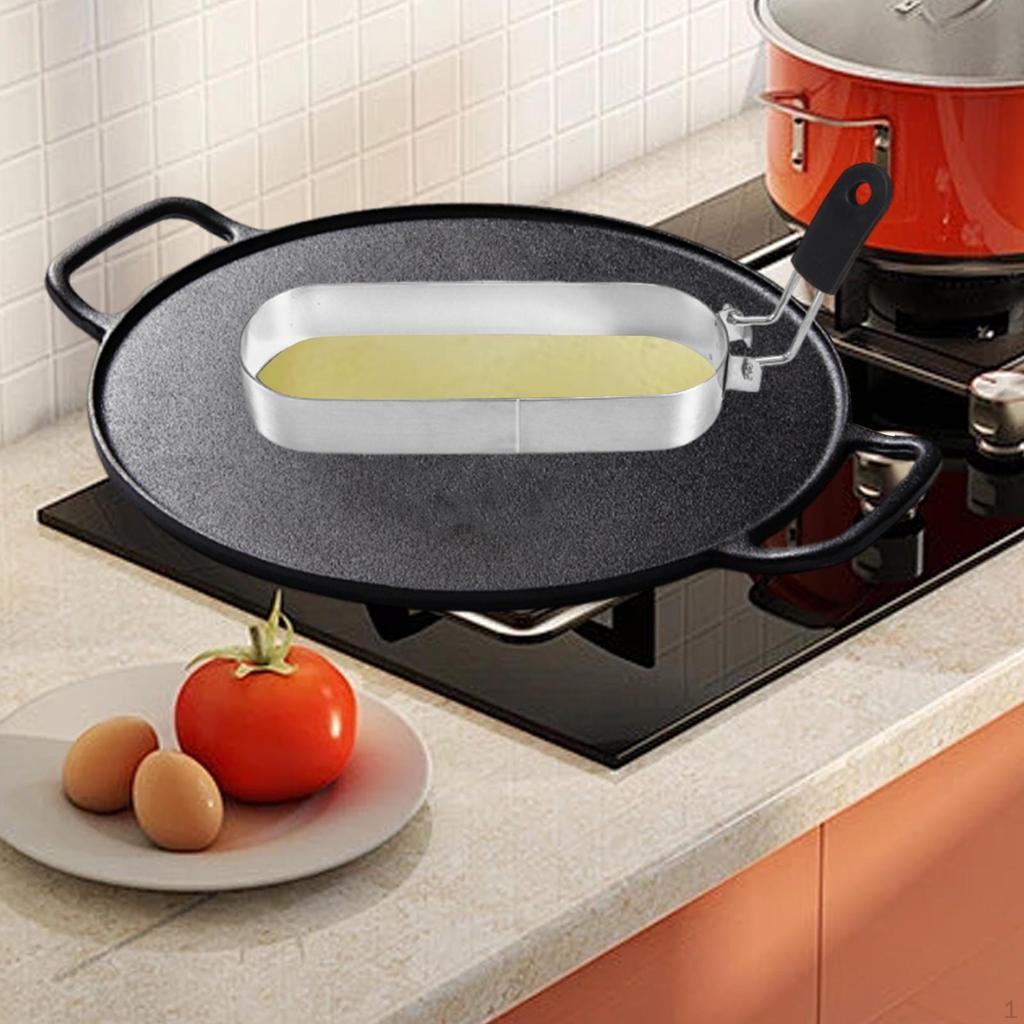 Egg for Griddle Kitchen Gadget Stainless Steel Crumpet Pancake Shaping Camping Hotel
