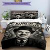 3ks Komediální povlečení Charlie Chaplin Povlak na přikrývku Povlak na polštář Domácí Vánoční Xmas Halloween Dárek 1 Povlak na přikrývku 2 Povlaky na polštář M929181