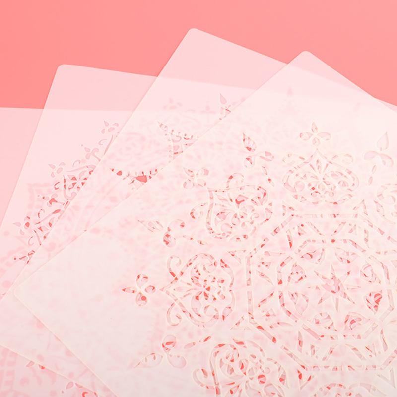 30Cm Diy Craft Mandala Mold For Painting Stencils Stamped Paper Card Template