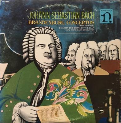 LP Skiva KAMMARENS ORKESTER I SAAR, KARL - Johann Sebastian Bach, Brandenburg HB73006 NONESUCH - US Klassisk Begagnad
