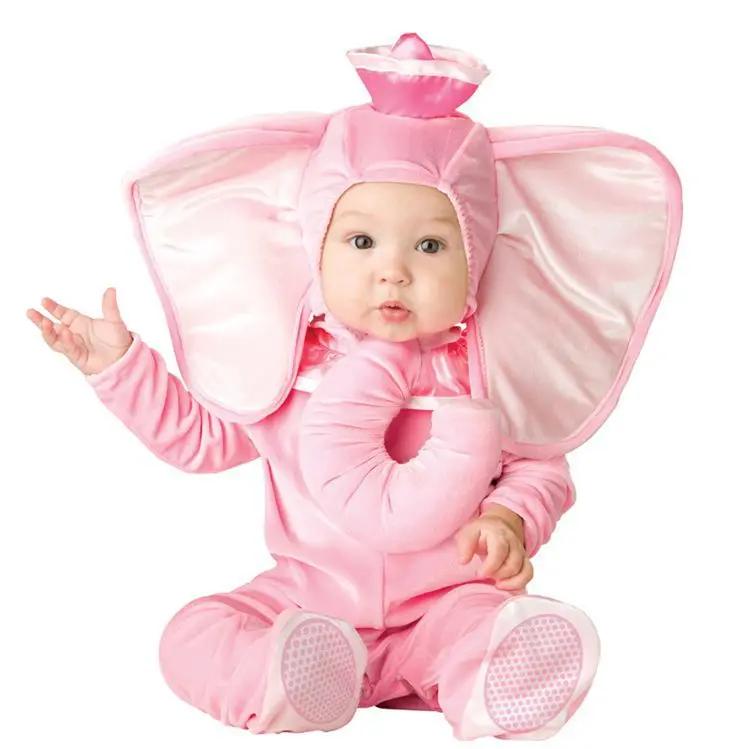 Infant Baby Cartoon Animals Dinosaur Koala Lions Cosplay Rompers for Halloween Christmas Birthday Party Outfit 0-3 Years Costume