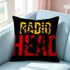 Rock Band RRadiohead Logo Pillow Case Square DoubleSided Sofa Cushion Cover Bedroom Bedside Pillow