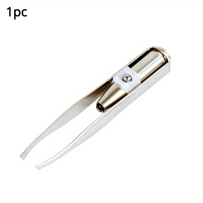 

1 шт. портативный светодиодный пинцет для ресниц, бровей и глаз, инструменты для удаления волос из нержавеющей стали, пинцет для бровей, красота 1pc