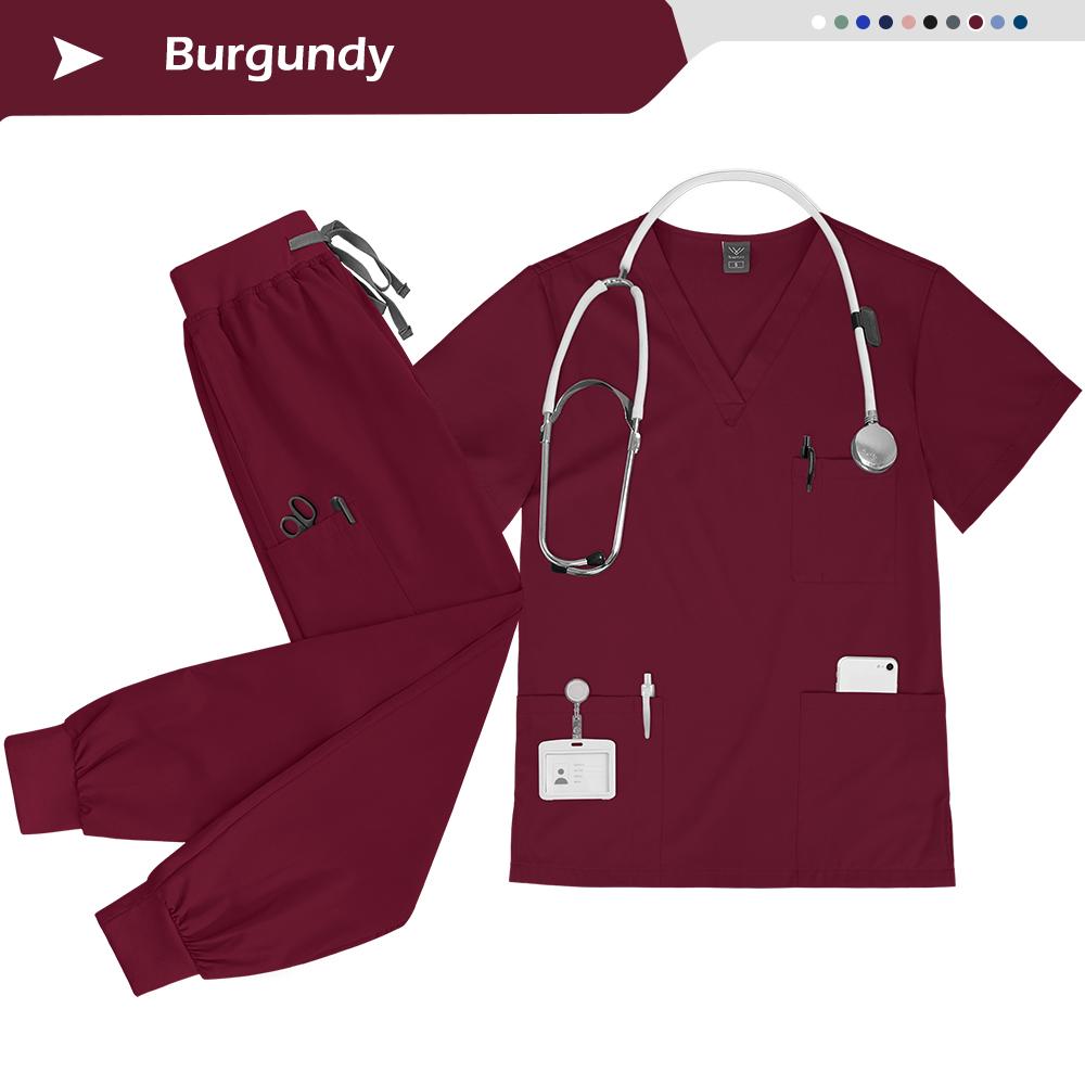 Nurse Uniform Set Doctor Nurses Dental Hospital Uniforms Joggers Pants Sets Beauty Spa Nursing Articles Scrub Workwear