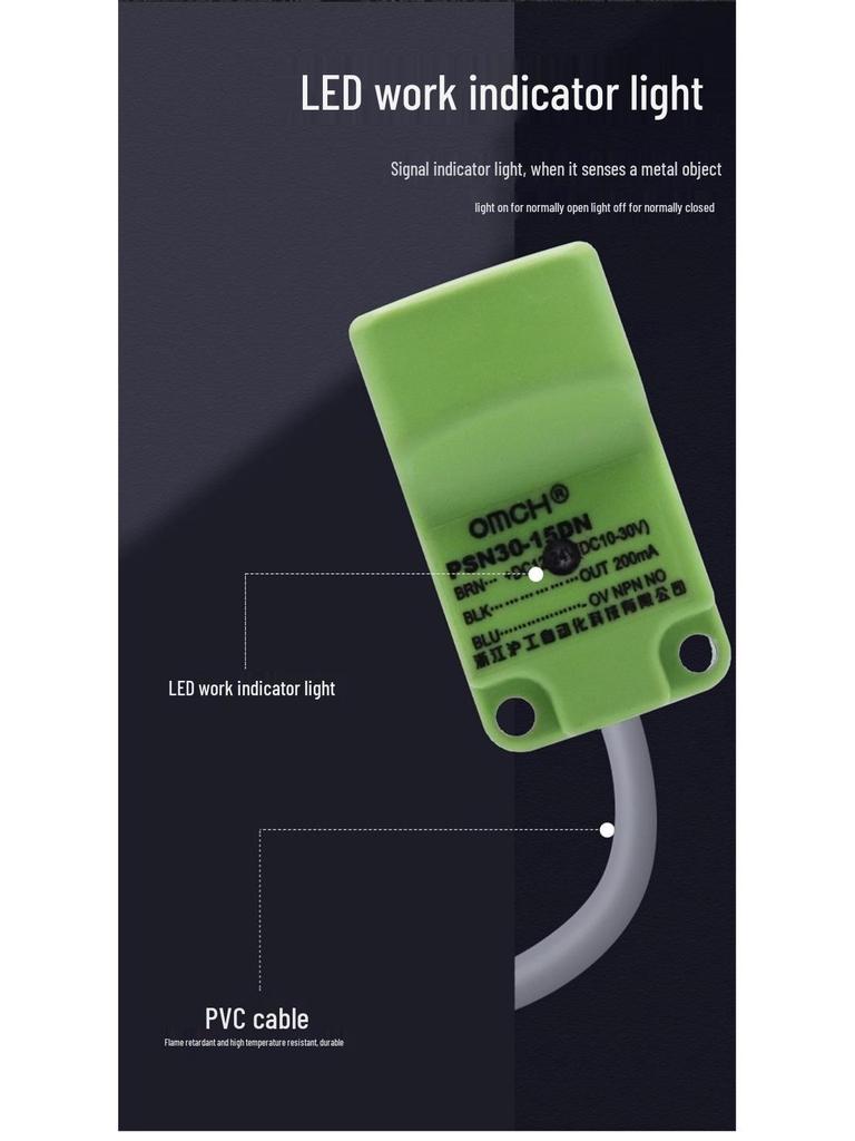 Hogong Metal Sensor PSN30 Proximity Switch DC Three-Wire