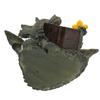 Baby Dragon Reading Book Statue Rainproof Lovely Durable Resin Dragon Sculpture for Garden Wall Office