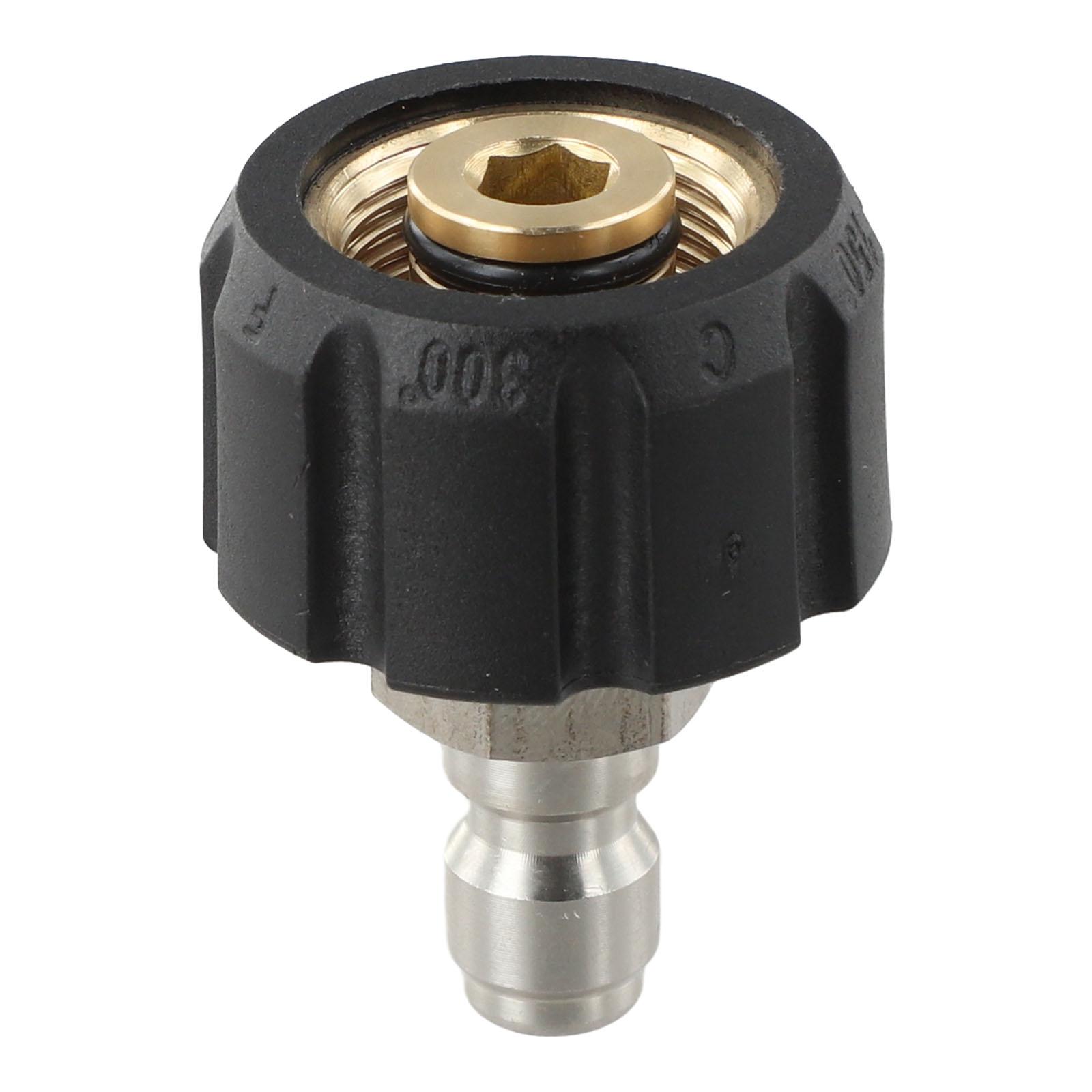 

Reliable Quick Connect Adapter for Pressure Washer 14 38 inch Male to M22 14 15 mm Female Long Lasting Performance 1percent4 QD male to