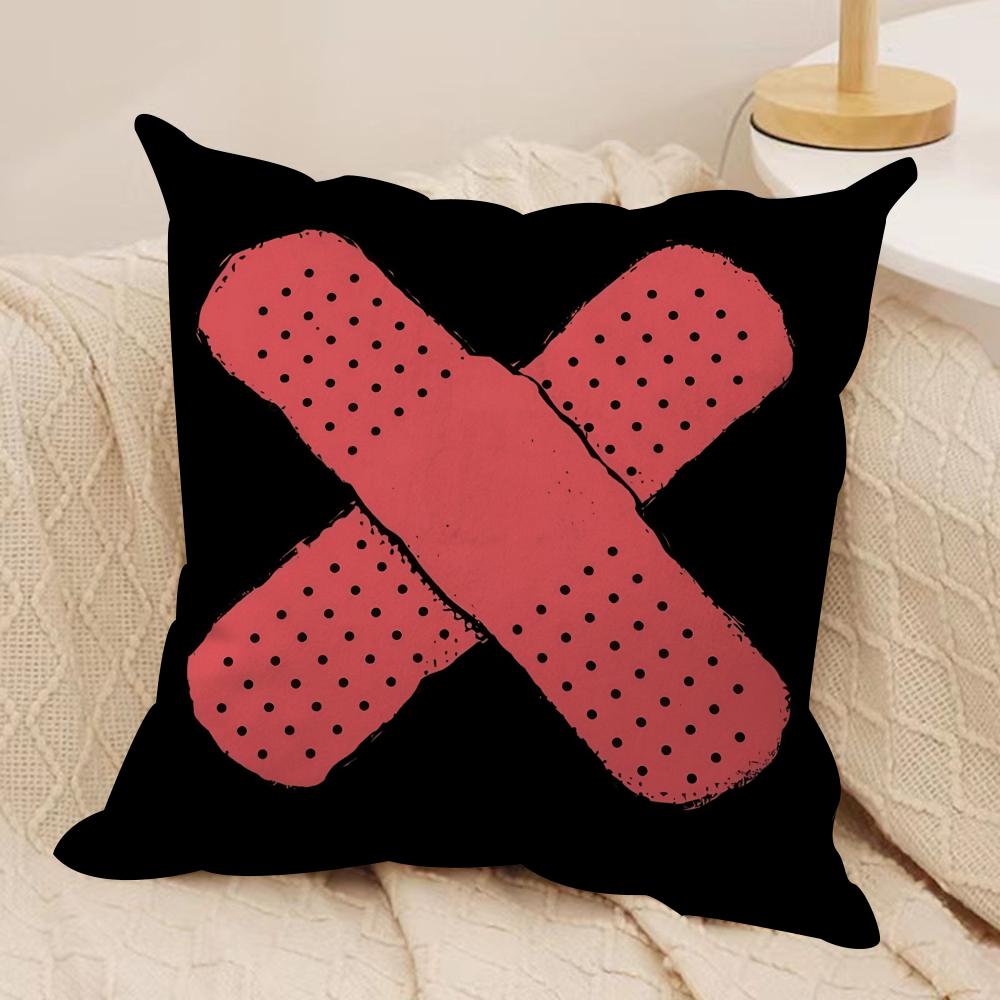 The KKid LLAROI MAYBE Cushion Cover Soft Plush Fabric DoubleSided Printed Cushion Covers for All Seasons Home Decor