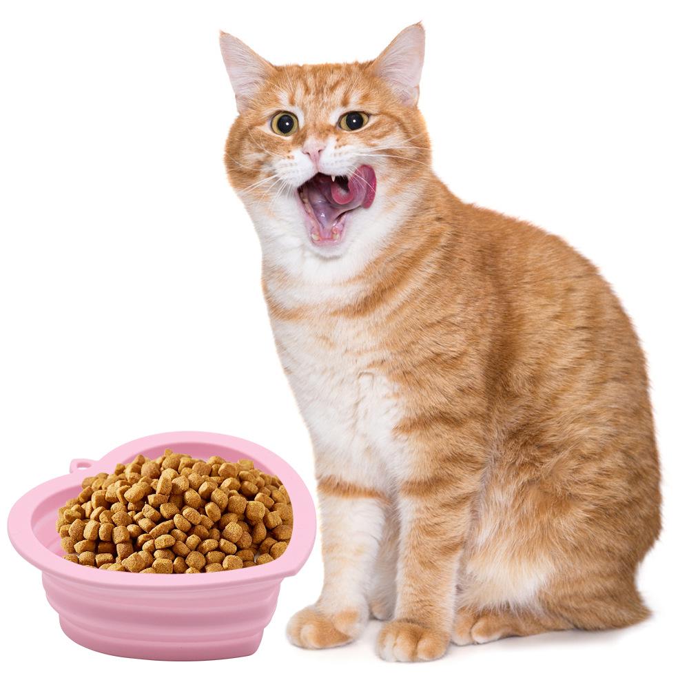 Portable Silicone Pet Travel Bowl - Foldable Dog & Cat Food/Water Dish