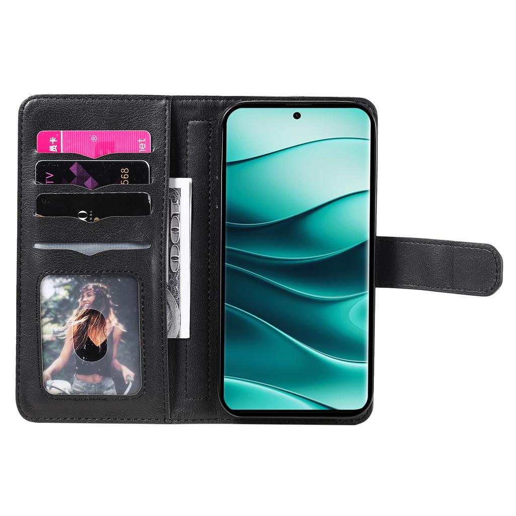 For Xiaomi Redmi Note 14 Pro+ 5G/Xiaomi Poco X7 5G/Xiaomi Redmi Note 14 Pro 5G Leather Case with 10 Card Holder Phone Cover Stand