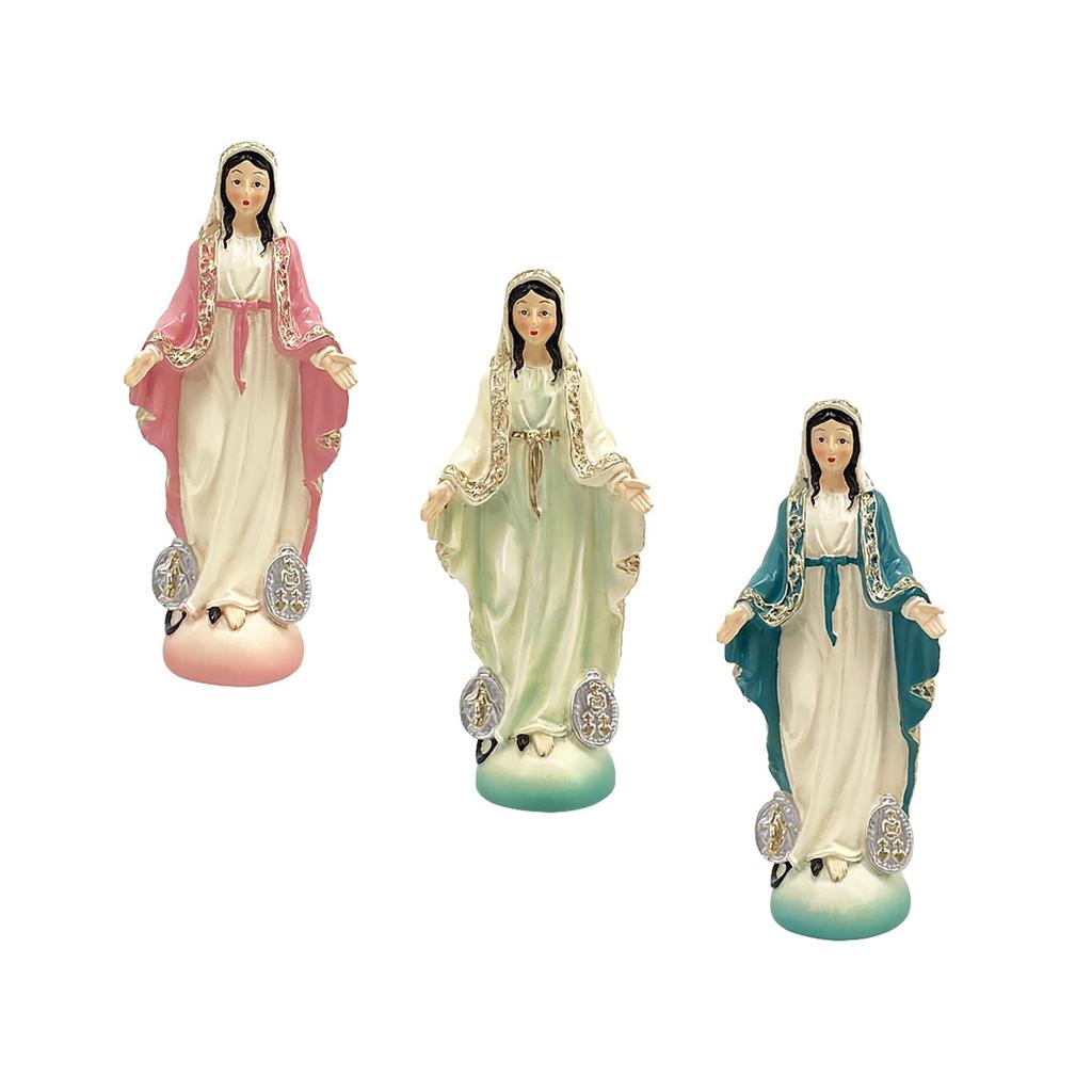 Catholic Virgin Mary Figurine Sculpture Religious Gift Exquisite Resin Craft