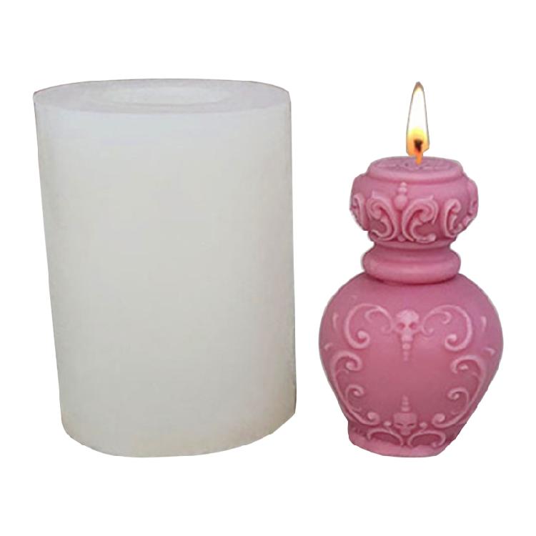 Tulip Shape Resin Mould Perfume Bottle Candle Silicone Mold Plaster Aromatherapy