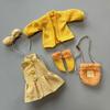 Mini 1/6 BJD Doll Outfit Set Cartoon Doll Overall Suit for 1/6 BJD Dolls Doll Accessories