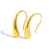 Women's Classic Teardrop Earrings - Lightweight Small Fish Hook Back, 18K Gold Plated Stainless Steel, Hypoallergenic Everyday Gold Jewelry