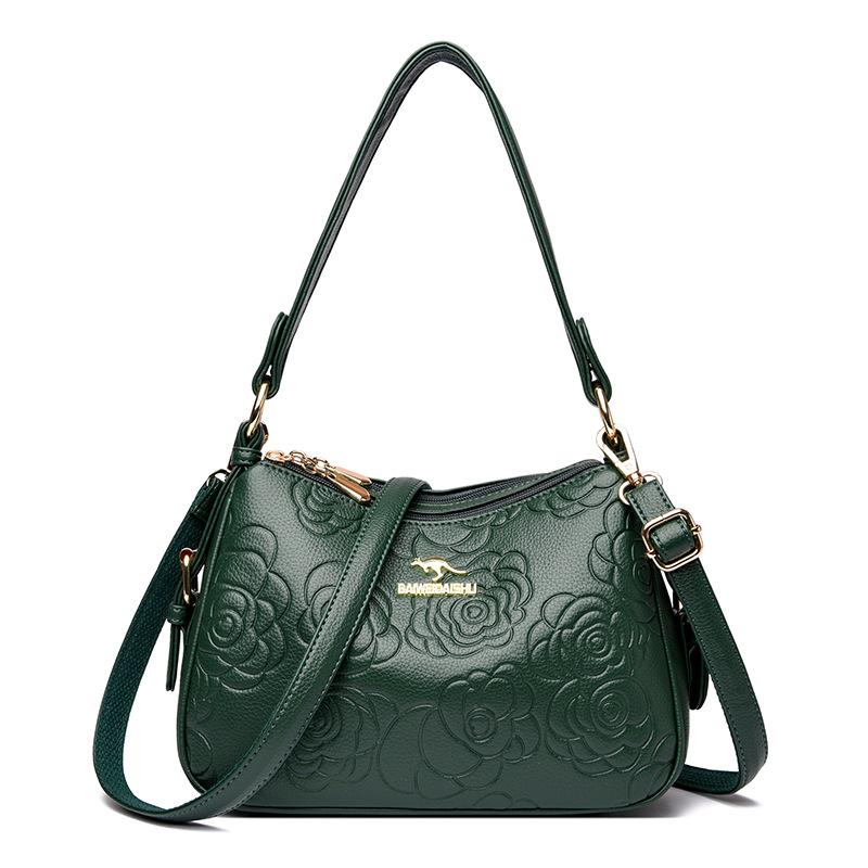 Handbag - Elegant Middle-aged Mother Bag - Casual Single-shoulder Crossbody Bag