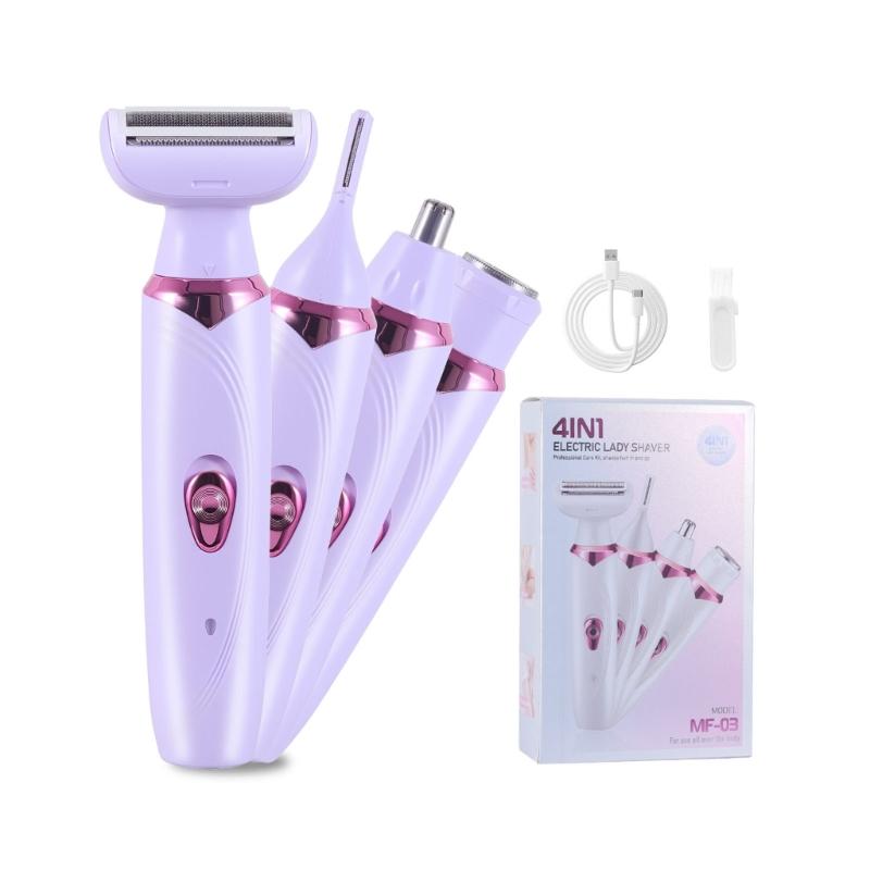 Rechargeable Body Hair Shaver Multifunctional Electric Hair Removal Device Arm Leg Face Shaving Tool For Smooth Shaving