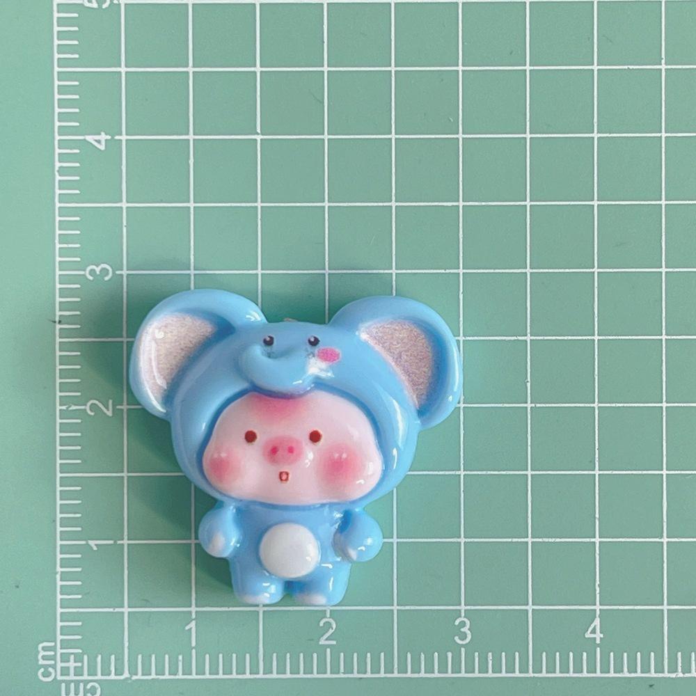 Cute Cartoon Pig Resin Accessories For Diy Phone Cases And Hair Accessories Cream Glue