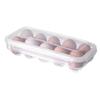 Fresh Preservation Egg Tray with Lid Fridge Egg Organizer Portable Egg Drop Rack  Kitchen