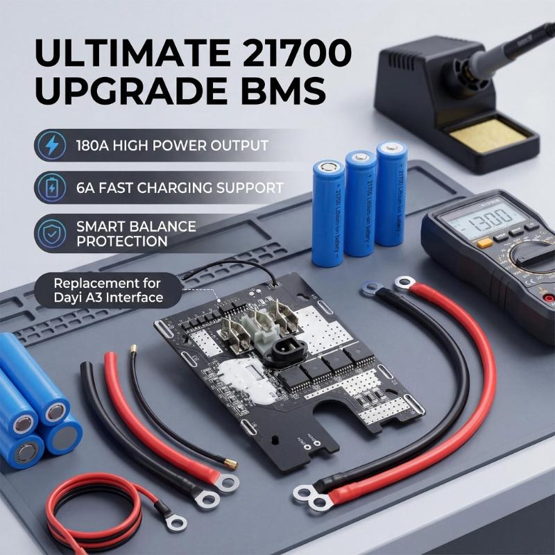 21700 Upgraded Strong Output 180A Fast Charging Board With Intelligent Balancing Safety For Consumer Electronics