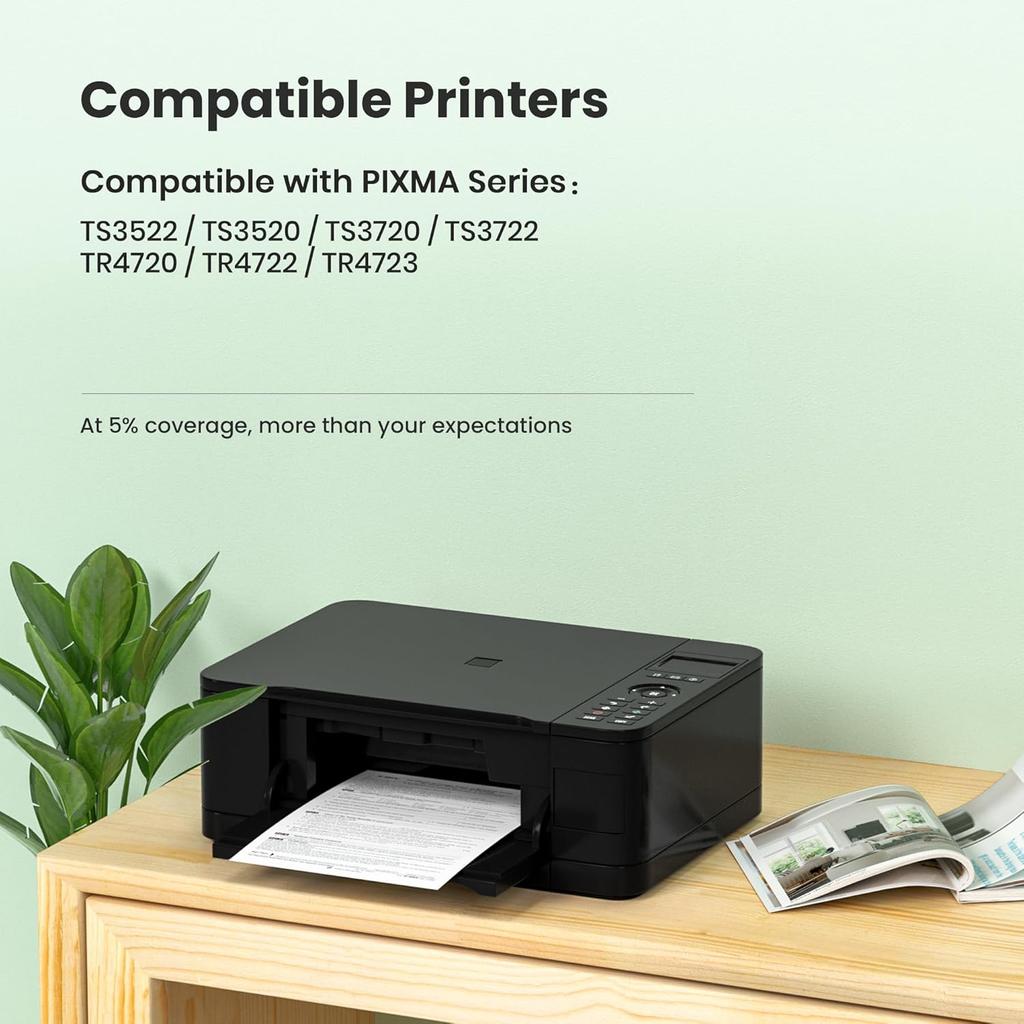 PG-275XL/CL-276XL Ink Cartridge Combo Pack Replacement for Canon 275 and 276 Ink cartridges for Pixma TR4720 TS3522 TS3520 TS3720 TS3722 TS3500