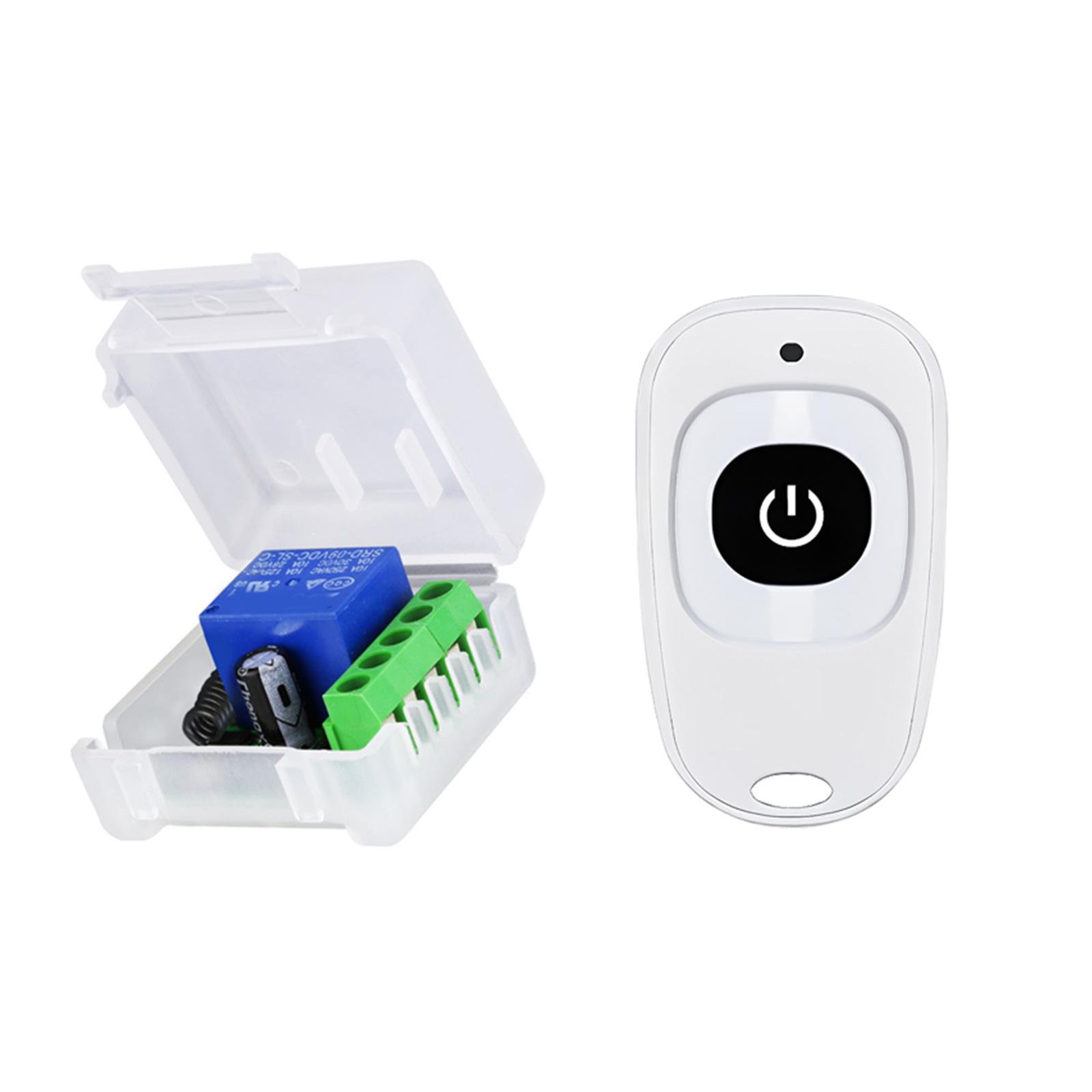 

WirelessRemote Switches DC12V 24V 2Channel MultiFunction Remote Control Switches, 315/433MhzTransmitters with Receiver білий