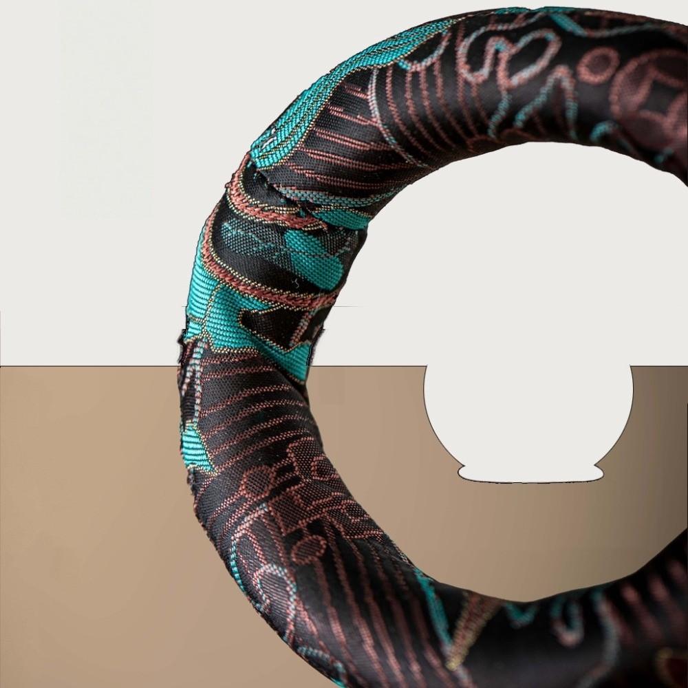 Spiritual Accessory Nepalese Singing Bowl Mat Round Cloth Donut Shape Mat Traditional Non Slip Drink Cup Mat Meditation